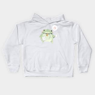 soft toy frog Kids Hoodie